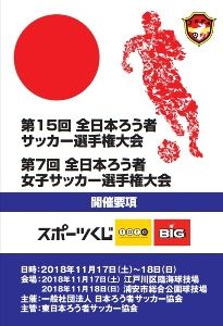 第15回全日本ろう者サッカー選手権大会　第7回全日本ろう者女子サッカー選手権大会　1日目