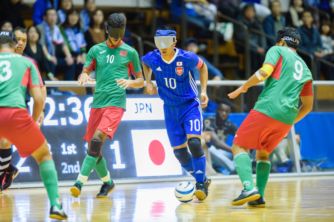 手に汗握る白熱の代表戦 ブラインドサッカーチャレンジカップ19 日本代表vsモロッコ代表 Team Beyond Tokyo パラスポーツプロジェクト公式サイト