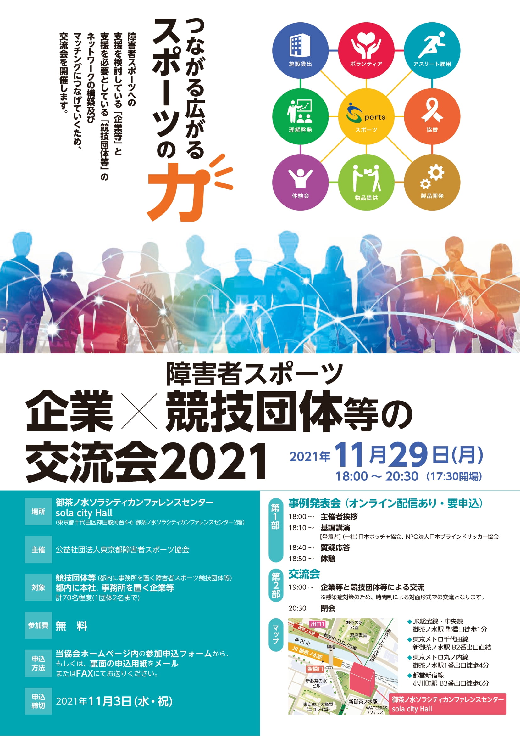 企業×障害者スポーツ競技団体等の交流会2021